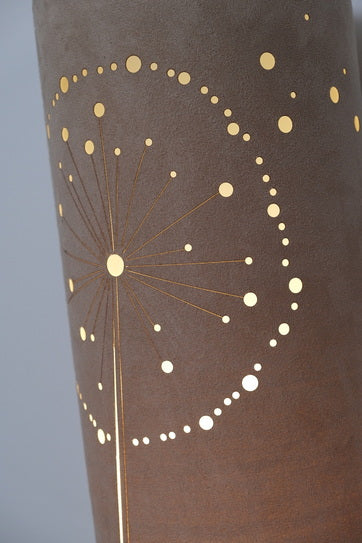 Lampadaire en suédine ajouré - Luminaires - La Nouvelle Galerie