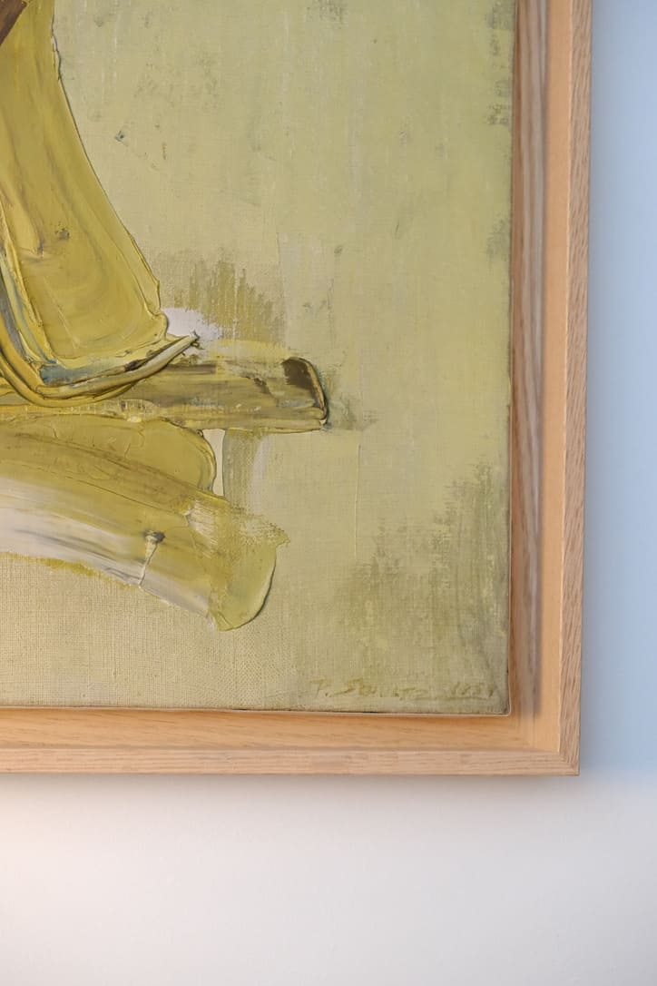 Peinture abstraite signée 1960 - Tableaux et Miroirs - La Nouvelle Galerie