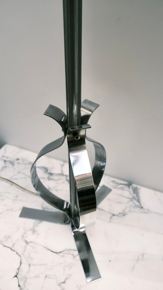 Lampe de sol en acier chromé - Luminaires - La Nouvelle Galerie