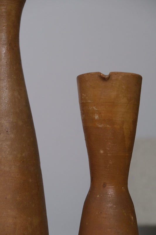 Paire de bouteilles en terre cuite - Arts décoratifs - La Nouvelle Galerie