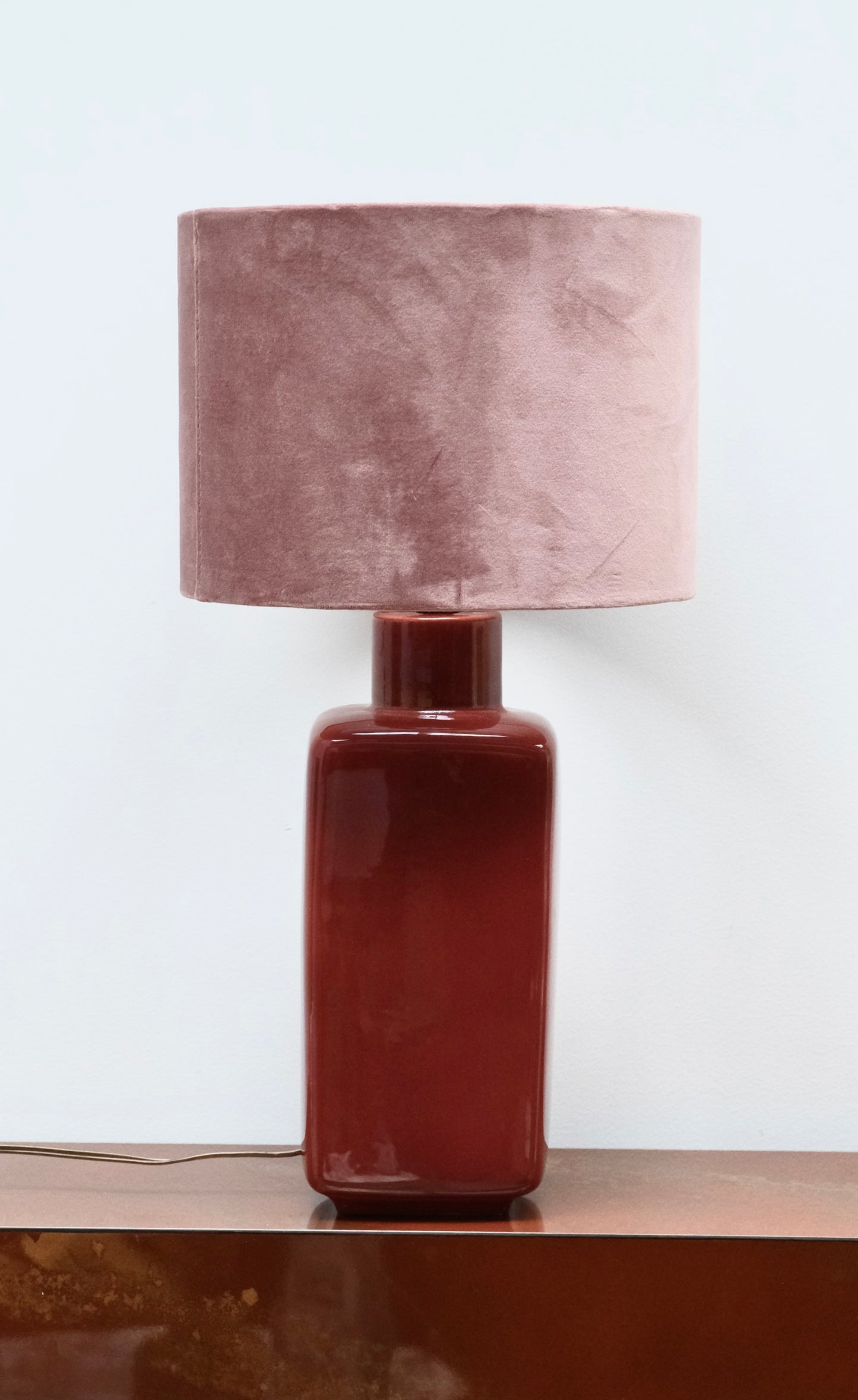 Lampe en laque années 70