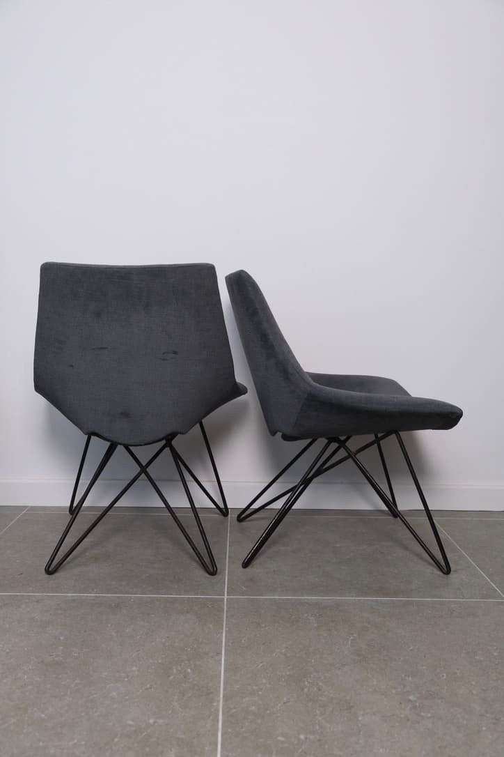 Fauteuils en velours années 50 - Assises - La Nouvelle Galerie