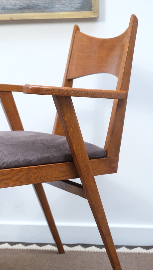 Chaises à accoudoirs en teck 1960 - Assises - La Nouvelle Galerie