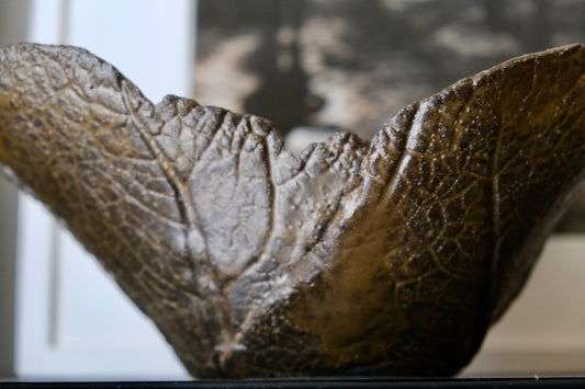 Coupe en céramique feuillage - Objets d'art - La Nouvelle Galerie