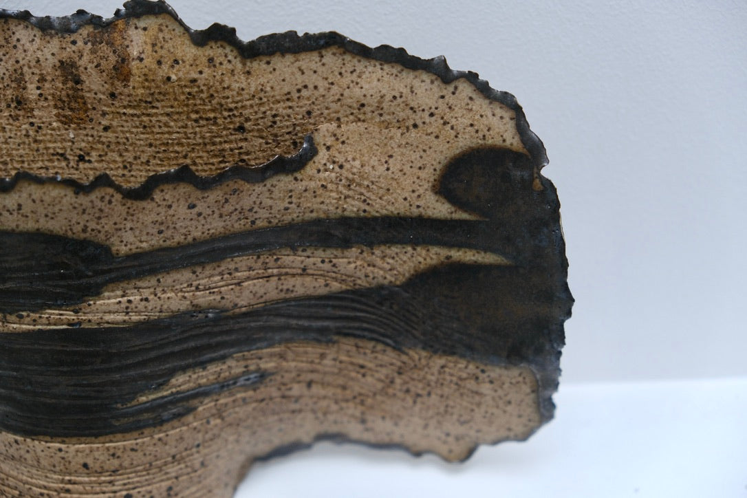 Vase en grès lenticulaire - Objets d'art - La Nouvelle galerie
