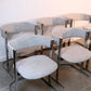 Chaises en chrome et tissu 70's - Assises - La Nouvelle Galerie