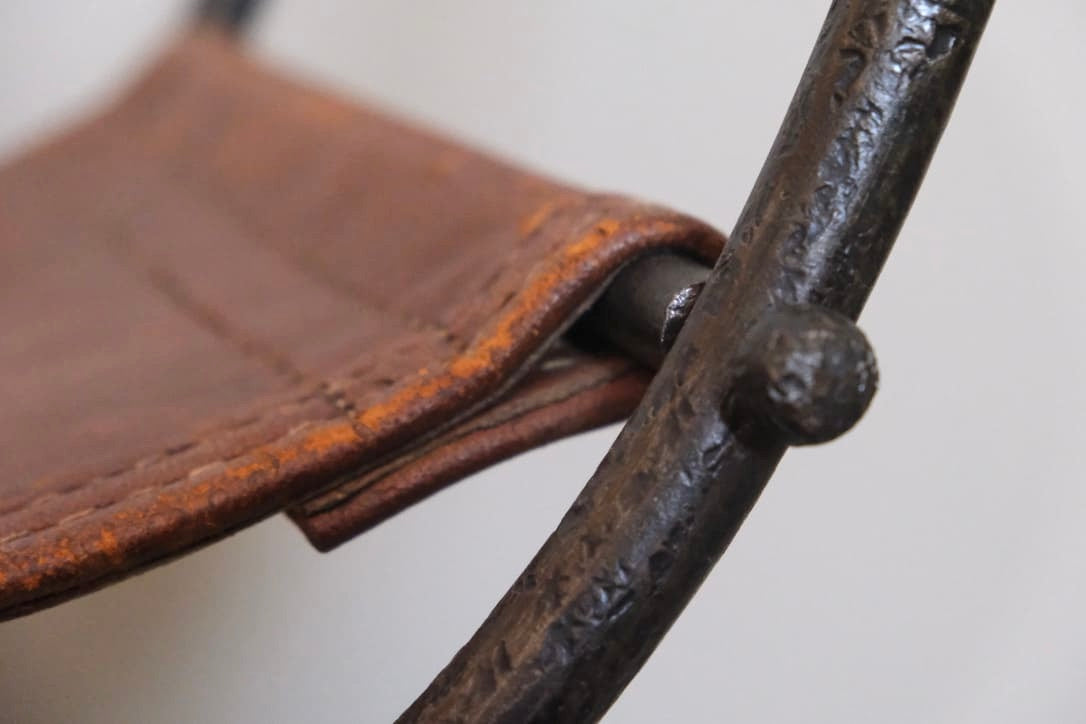 Tabouret curule 1950 - Mobilier - La nouvelle Galerie