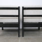  Paire de fauteuils en bois noir dlg de Tobia Scarpa - Assises - La Nouvelle Galerie