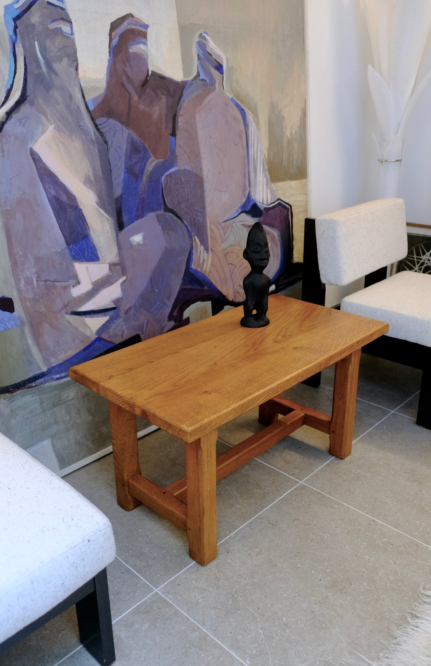 Table basse en chêne massif