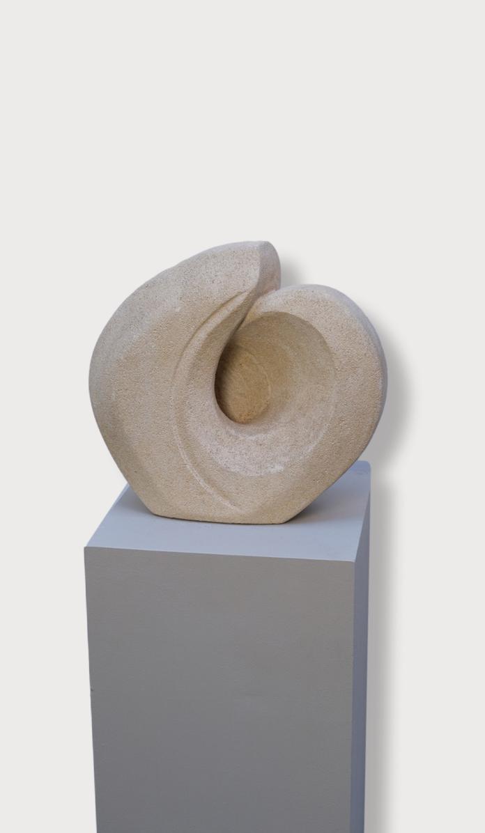 Lampe en pierre calcaire GM Arsène Galisson - Luminaires - La Nouvelle Galerie