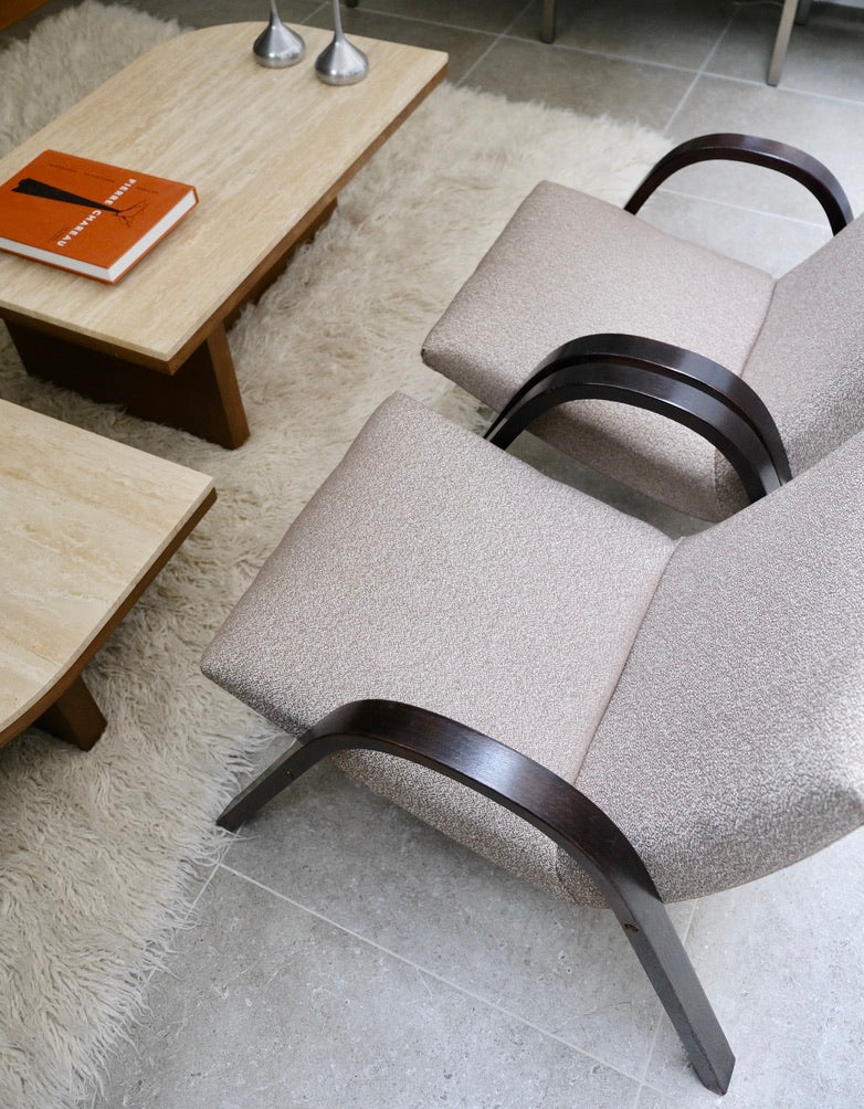 Fauteuils Bow Wood Hugues Steiner - Assises - La Nouvelle Galerie