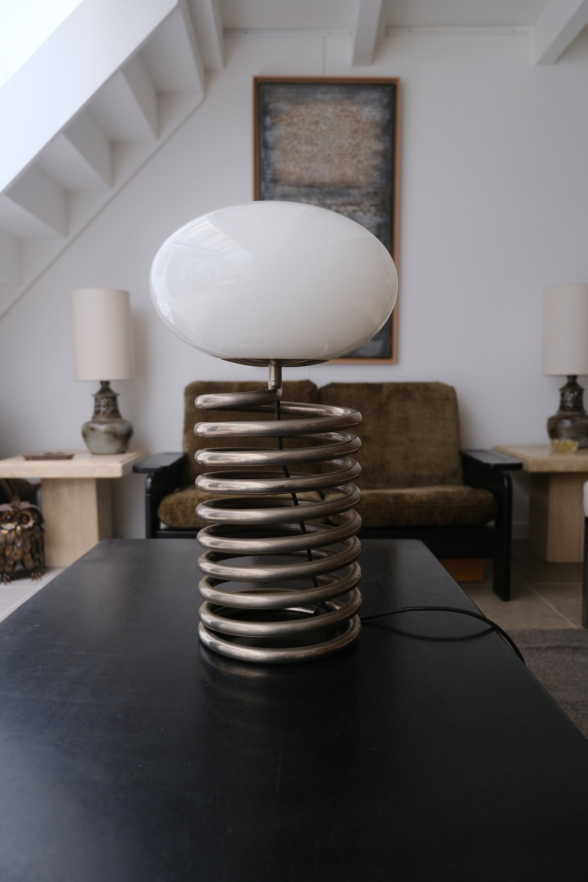 Grande lampe spirale par Ingo Maurer - Luminaires - La Nouvelle Galerie