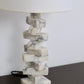 Lampe sculpture en marbre blanc - Luminaires - La Nouvelle galerie