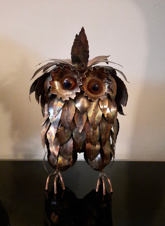 Hibou en métal