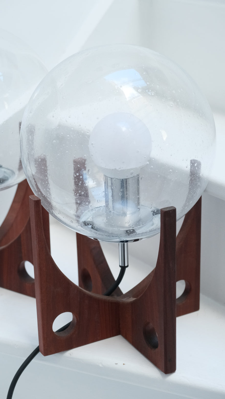 Paire de lampes en verre bulle - Luminaires - La Nouvelle Galerie