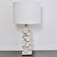 Lampe sculpture en marbre blanc - Luminaires - La Nouvelle galerie