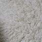 Grand tapis vintage Flocati blanc cassé 80