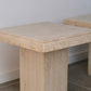 Paire de tables en travertin post-modernes