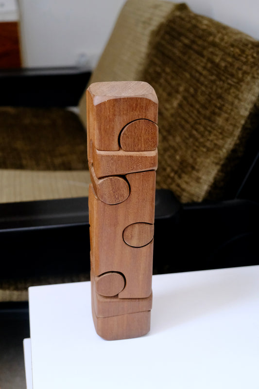 Casse-tête en teck années 70 - Objets décoratifs - La Nouvelle Galerie