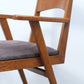Chaises à accoudoirs en teck 1960