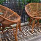 Paire de fauteuils en osier et bambou 1960 - Assises - La Nouvelle Galerie