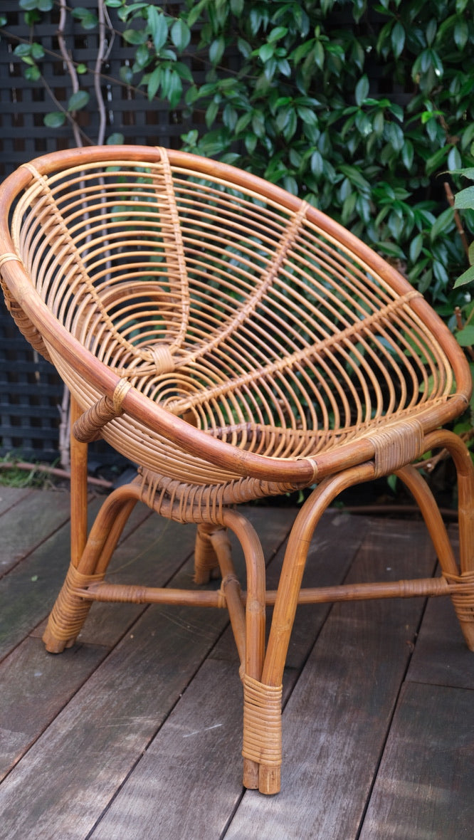 Paire de fauteuils en osier et bambou 1960 - Assises - La Nouvelle Galerie