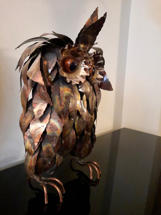 Hibou en métal
