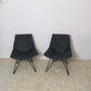 Paire de fauteuils en velours - Années 1950