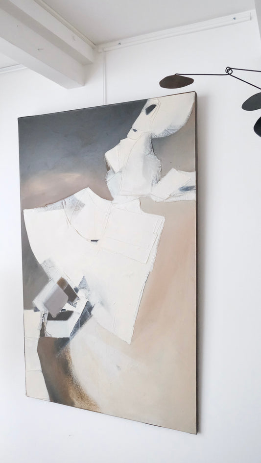 Composition abstraite XXème - Tableaux et Miroirs - La Nouvelle Galerie