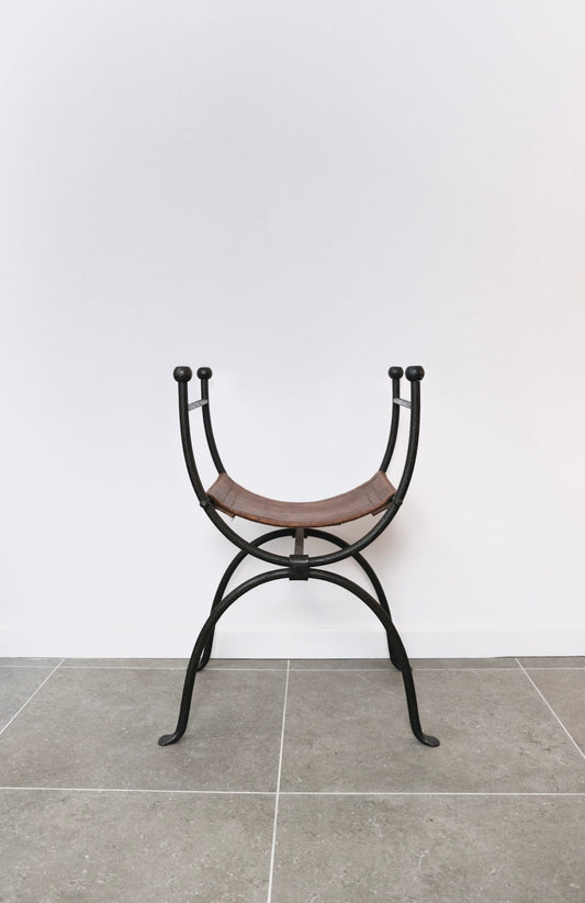 Tabouret curule 1950 - Mobilier - La nouvelle Galerie