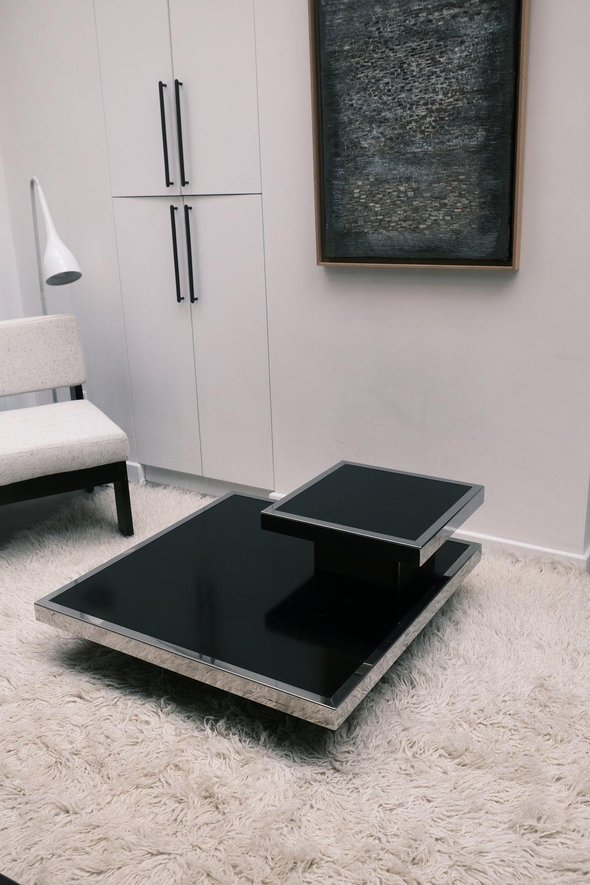 Table basse dans le style de Willy Rizzo