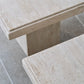 Paire de tables en travertin post-modernes