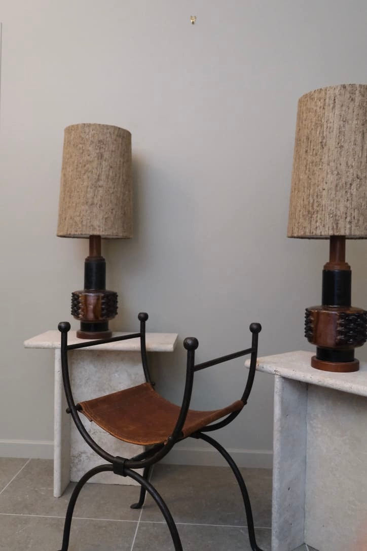 Tabouret curule 1950 - Mobilier - La nouvelle Galerie