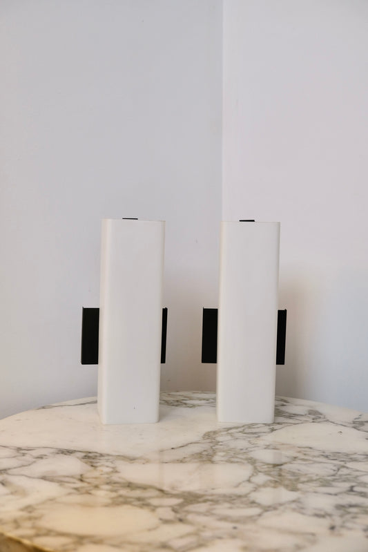 Paire d'appliques modernistes - Luminaires - La Nouvelle Galerie